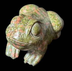 Jasper Stone Carved Frog