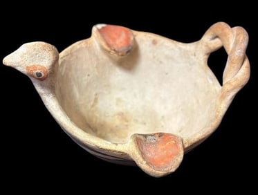 Acoma Pottery Figural Bird Bowl
