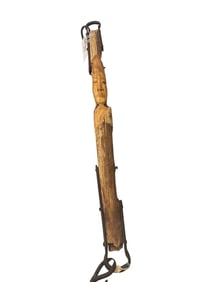 Original Carved Wood Yoke Cross Piece Frank Baird