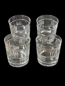 Set of Four Tiffany and Company RCR Manhattan Glass Tumblers