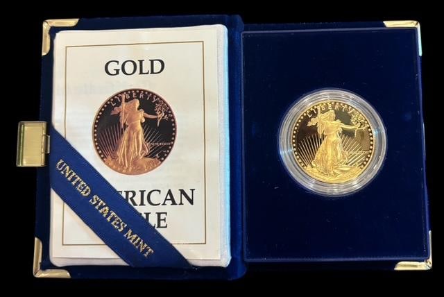1987 US Mint One Ounce Gold Coin Liberty Eagle Proof (1 of 1)