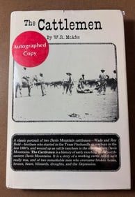 "The Cattleman" Autographed Book by W. R. McAfee First Edition 1989