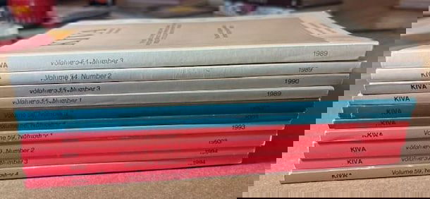 Lot of Ten Softback Books - KIVA- The Journal of Southwestern Anthropology and History