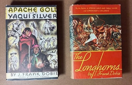 Lot of Two Hardback Books by Frank Dobie