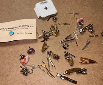 Lot of Assorted Tie Bars