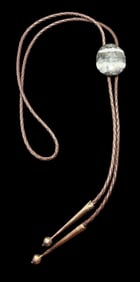 Gabbro Stone and Sterling Bolo Tie