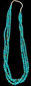 Multi Strand Heishi Turquoise Necklace