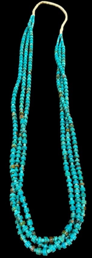 Multi Strand Heishi Turquoise Necklace (1 of 2)