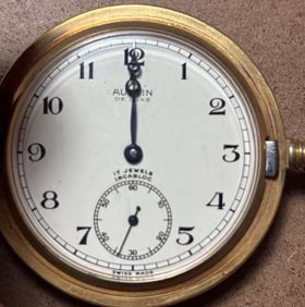 Incablock Goldtone Pocket Watch