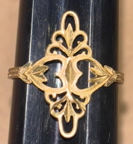 14K Gold Filigree Ring