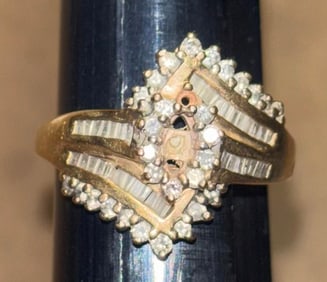 14K Gold and Diamond Ring