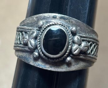 Sterling and Onyx Ring