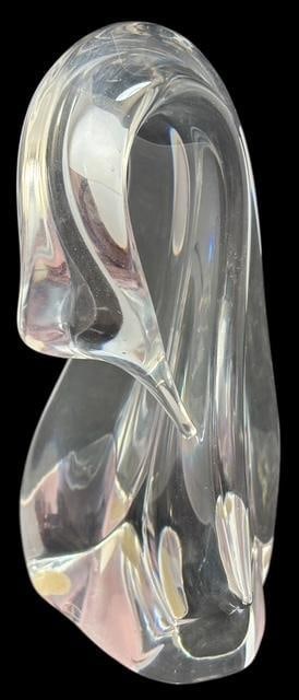 Signed Daum, France Art Glass Swan Figure (1 of 3)
