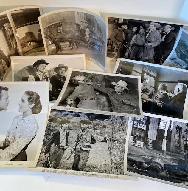 Lot of 10 Vintage Western Movie Stills 1950's: Lot of 10 vintage western movie stills. Measures 8x10.