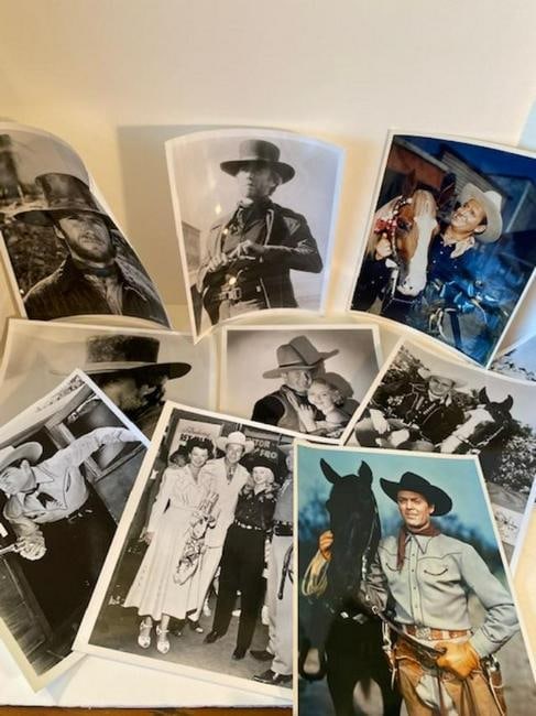 Lot of 10 Vintage Western Movie Stills 1950's: Lot of 10 vintage western movie stills. Measures 8x10.