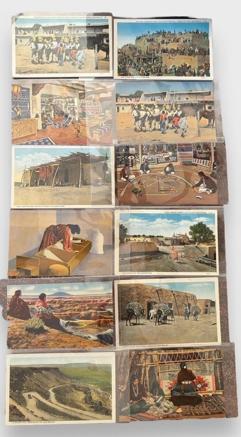 Lot of Eleven original Vintage Native American Post Cards (1 of 7)