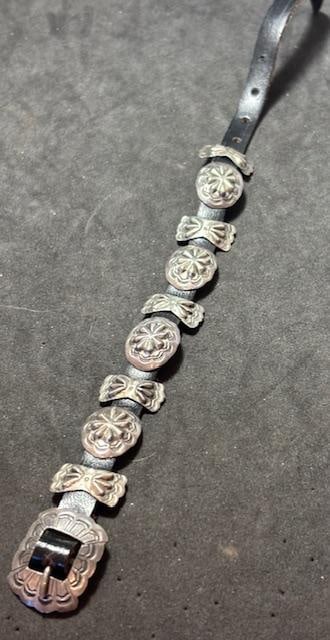 Vintage Sterling Signed Concho Bracelet (1 of 3)