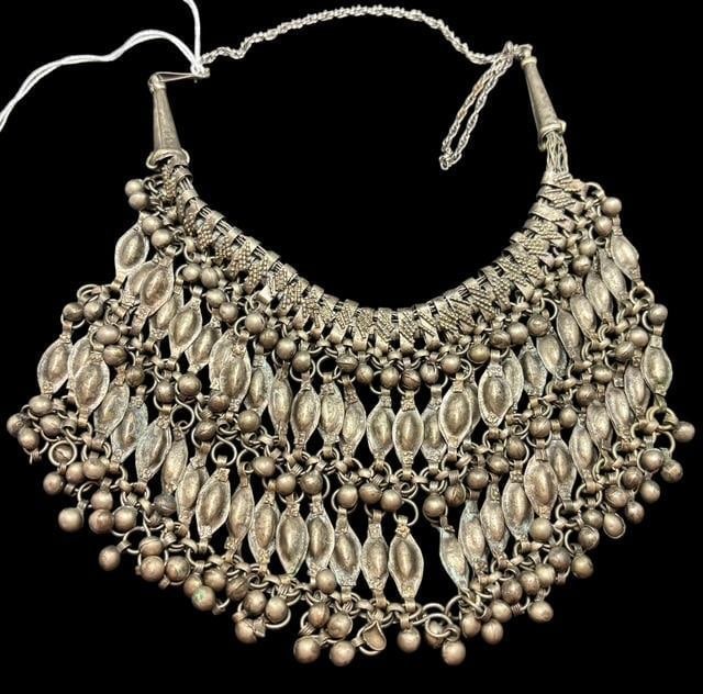 Middle Eastern Bridal Bib/Collar Choker Necklace .800 Silver (1 of 2)
