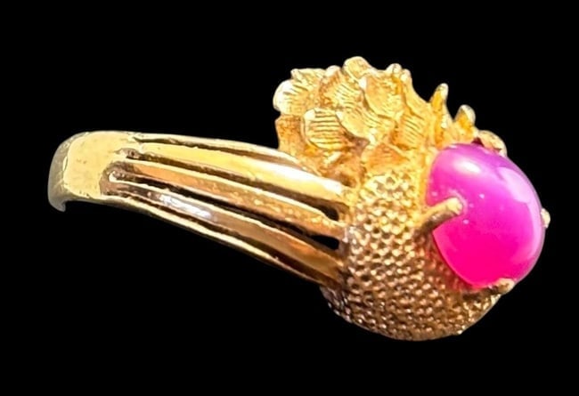 18K Gold and Star Ruby Ring - 3