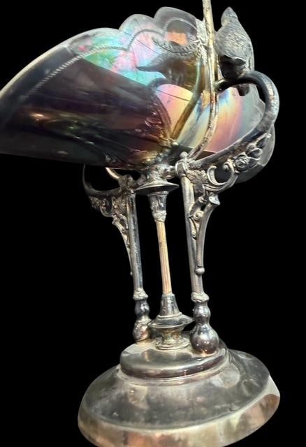 Victorian Triple Silver Plate Tableware Server - 4