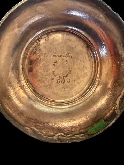 Victorian Triple Silver Plate Tableware Server - 5