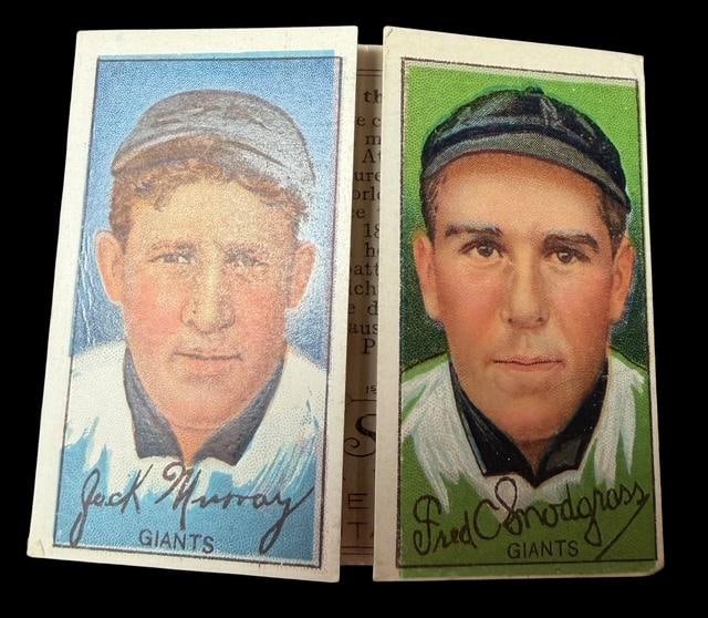 1912 Triple Folder Advertising Baseball Card Murray - Snodgrass (1 of 7)