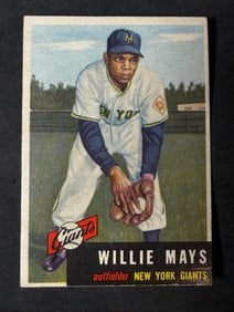 Topps 244 NY Giants Willie Mays Baseball Card