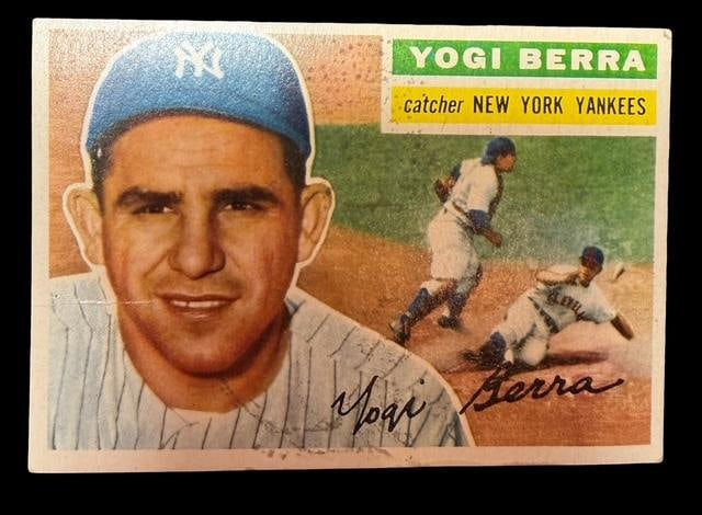 Topps 110 NY Yankees Yogi Berra Baseball Card (1 of 3)