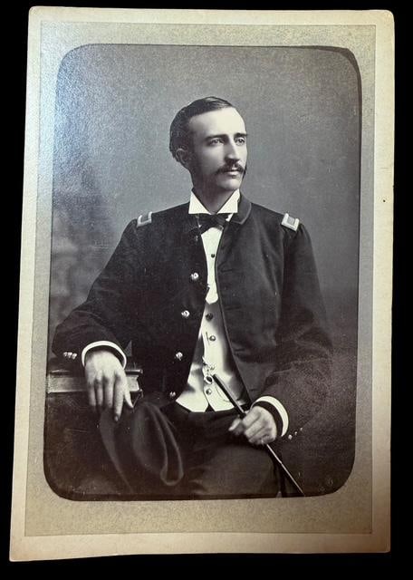 Black and White Cabinet Card - Civil War or Indian War Era (1 of 2)
