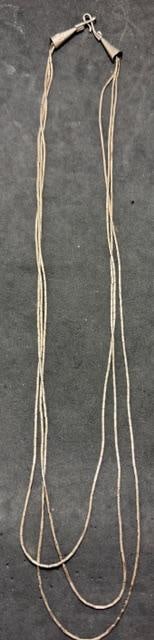 Liquid Silver Triple Strand Necklace: Liquid silver triple strand necklace. Weighs 12g. 22.5" long