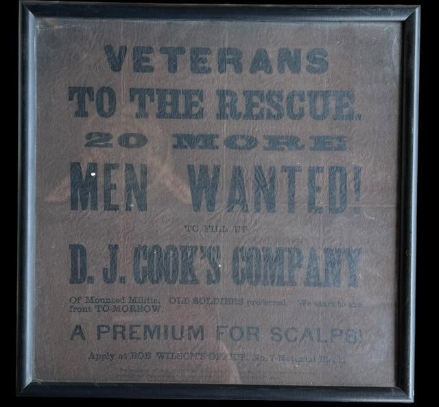Antique Original Veterans to the Rescue - Men Wanted Poster (1 of 4)