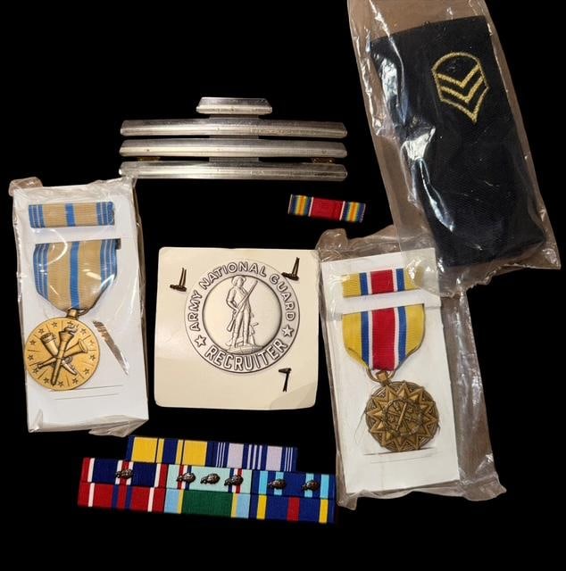 Assorted Lot of Military Ribbons and Medals (1 of 2)