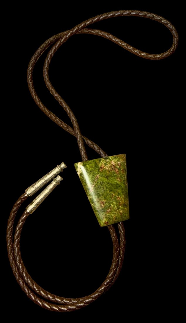 Unakite Stone Bolo Tie (1 of 2)