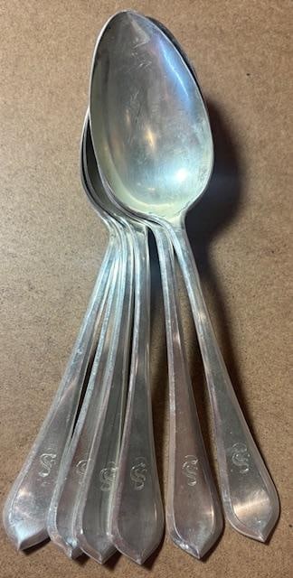 Set of Six Gorham Sterling Tablespoons (1 of 2)