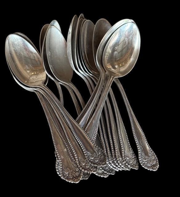 1897 Gorham Lancaster Sterling Silver Flatware Set - 11