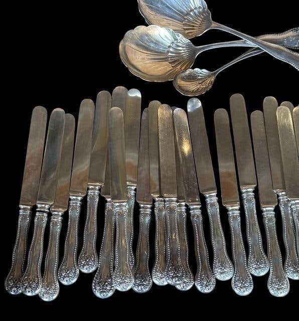 1897 Gorham Lancaster Sterling Silver Flatware Set - 5