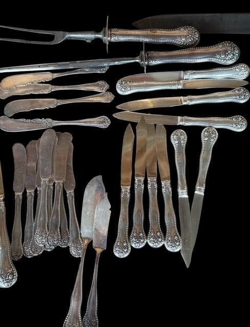 1897 Gorham Lancaster Sterling Silver Flatware Set - 6