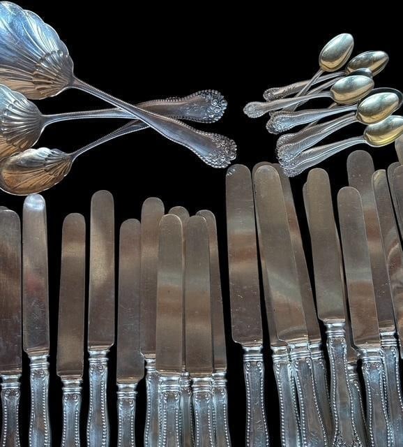 1897 Gorham Lancaster Sterling Silver Flatware Set - 7