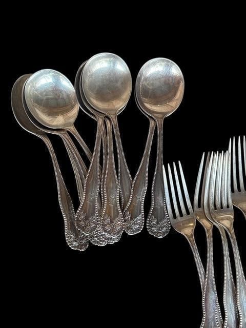 1897 Gorham Lancaster Sterling Silver Flatware Set - 9