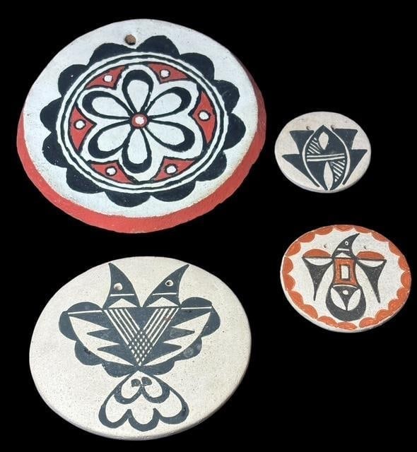 Clara Chavez Acoma Pueblo Pottery Wind Chime Pieces (1 of 2)