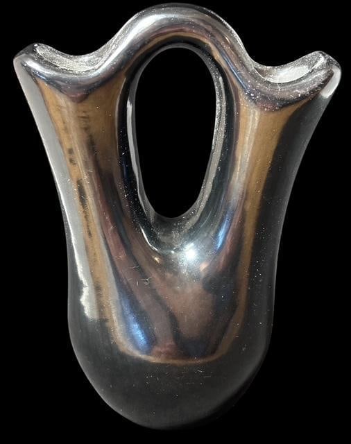 Santa Clara Blackware Wedding Vase (1 of 2)