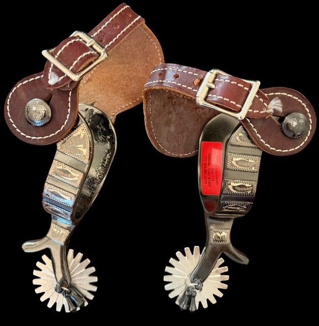 Pair of Western Spurs Village Blacksmith Dolores Colorado (1 of 6)