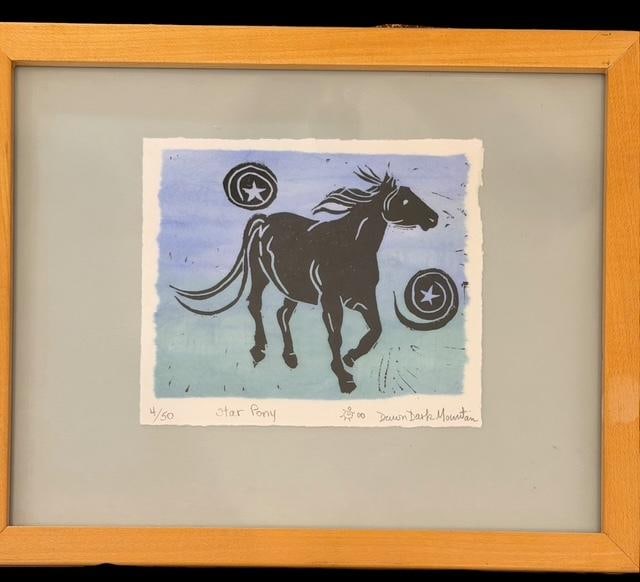 Native American Print - Signed Star Pony by Dawn Dark Mountain 4/50 with COA (1 of 4)