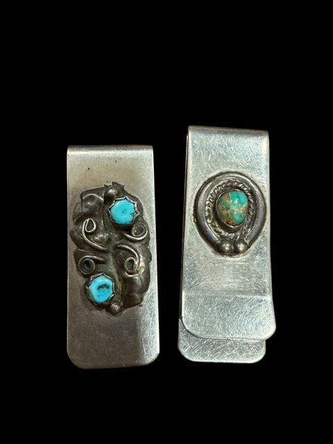 Lot of Two Native American Navajo Money Clips (1 of 3)
