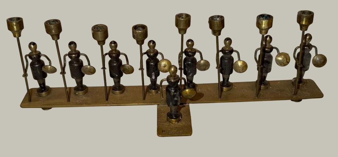 Mid-Century Hanukkah Menorah Candle Holder (1 of 3)