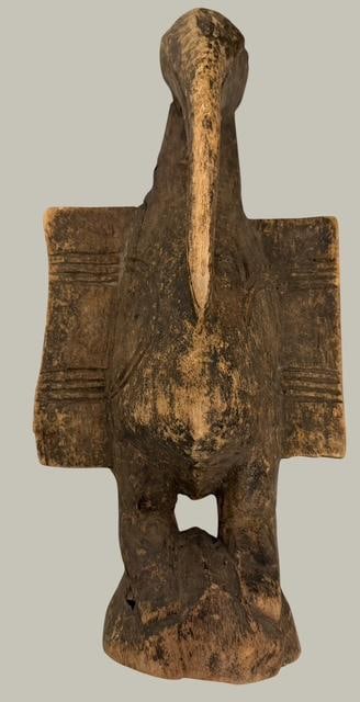 Ivory Coast Senufo Hornbill Hand-carved Wood (1 of 3)