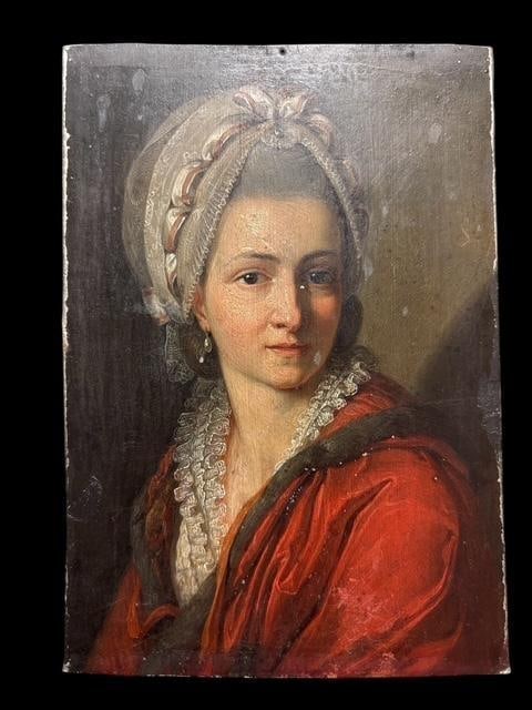 SCARCE Ca.1788 Signed Oil Painting on Metal: Beautiful oil on tin painting dated 1788, signed A. Nahlplay (?). Very end of Renaissance period. Vibrant colors with very little overall paint wear. Given this is a 237-year-old painting, it is in