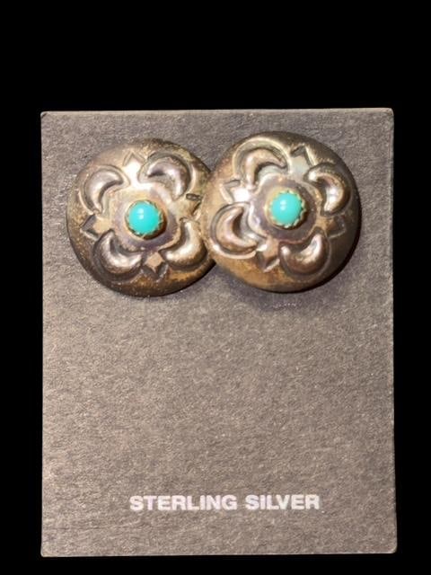 Native American Navajo Sterling Cuff Links (1 of 1)
