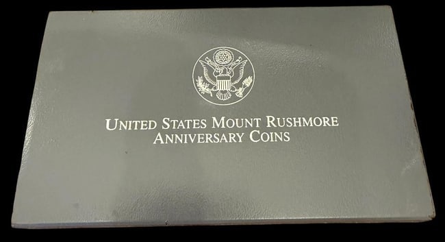 US Mint 1991 Two Coin Mount Rushmore Anniversary Proof Coin Set (1 of 5)