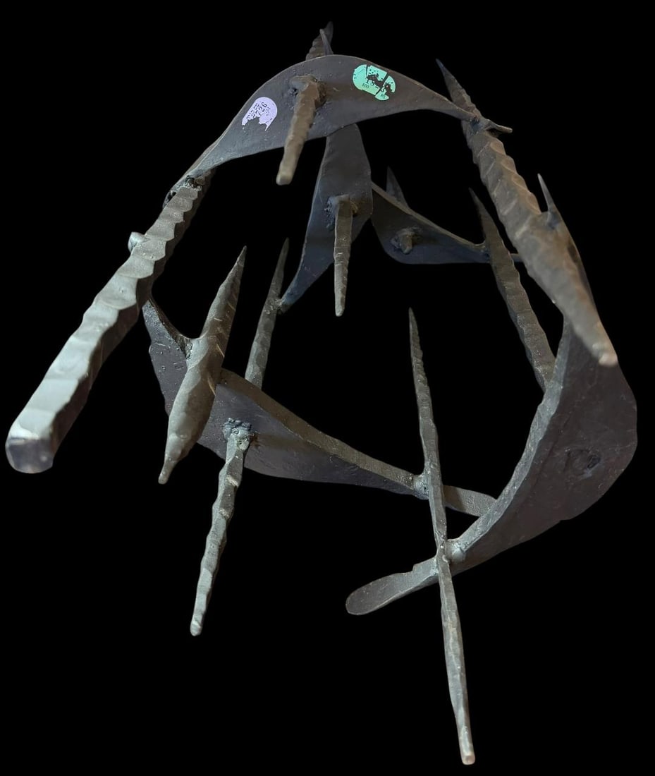 David Palombo Sculpture Brutalist Cast Iron - 2